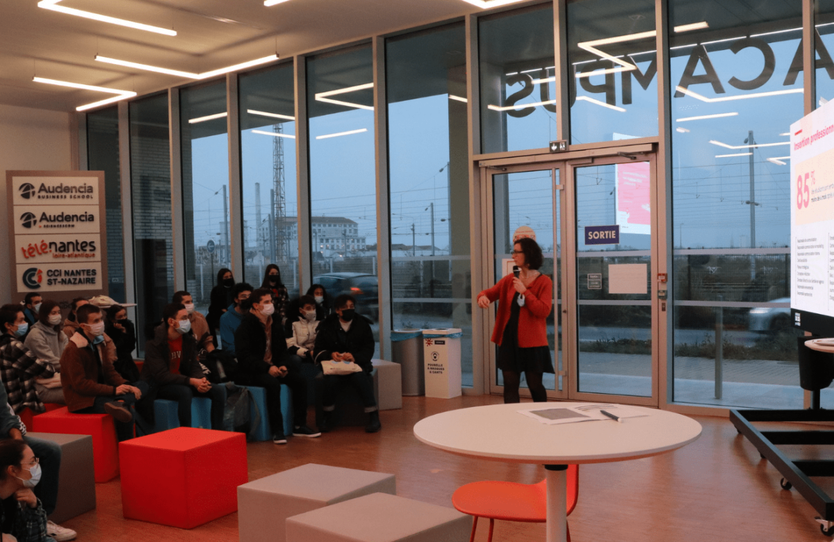  Promotion 2023 – Visite du Médiacampus pour les lycéens et tuteurs BRIO du site de l’Ile de Nantes